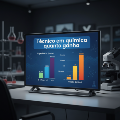 Técnico em química quanto ganha: representação gráfica de salários.